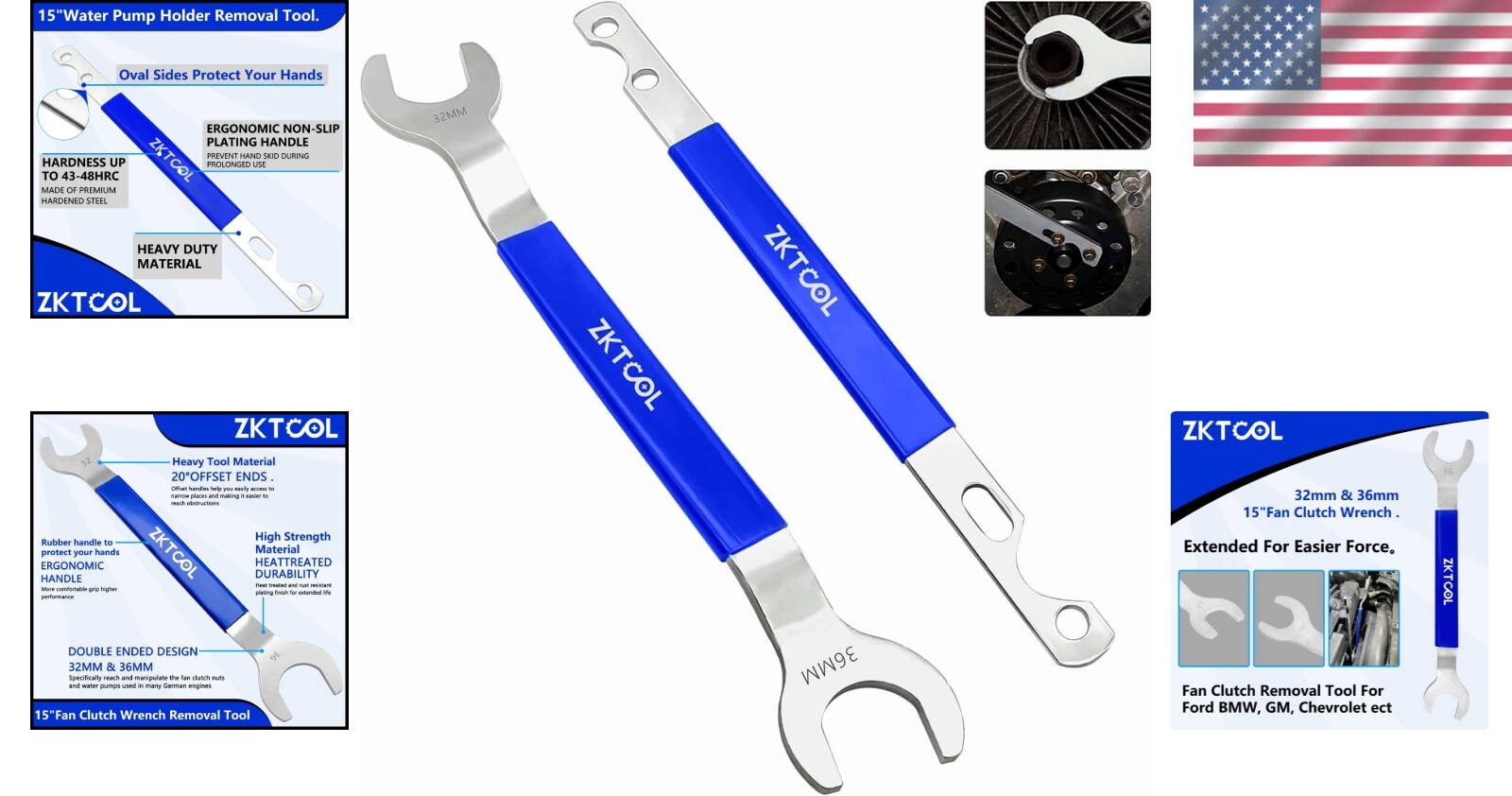 Effortless Fan Clutch Removal Tool Kit – 32mm/36mm Mechanics Best Friend