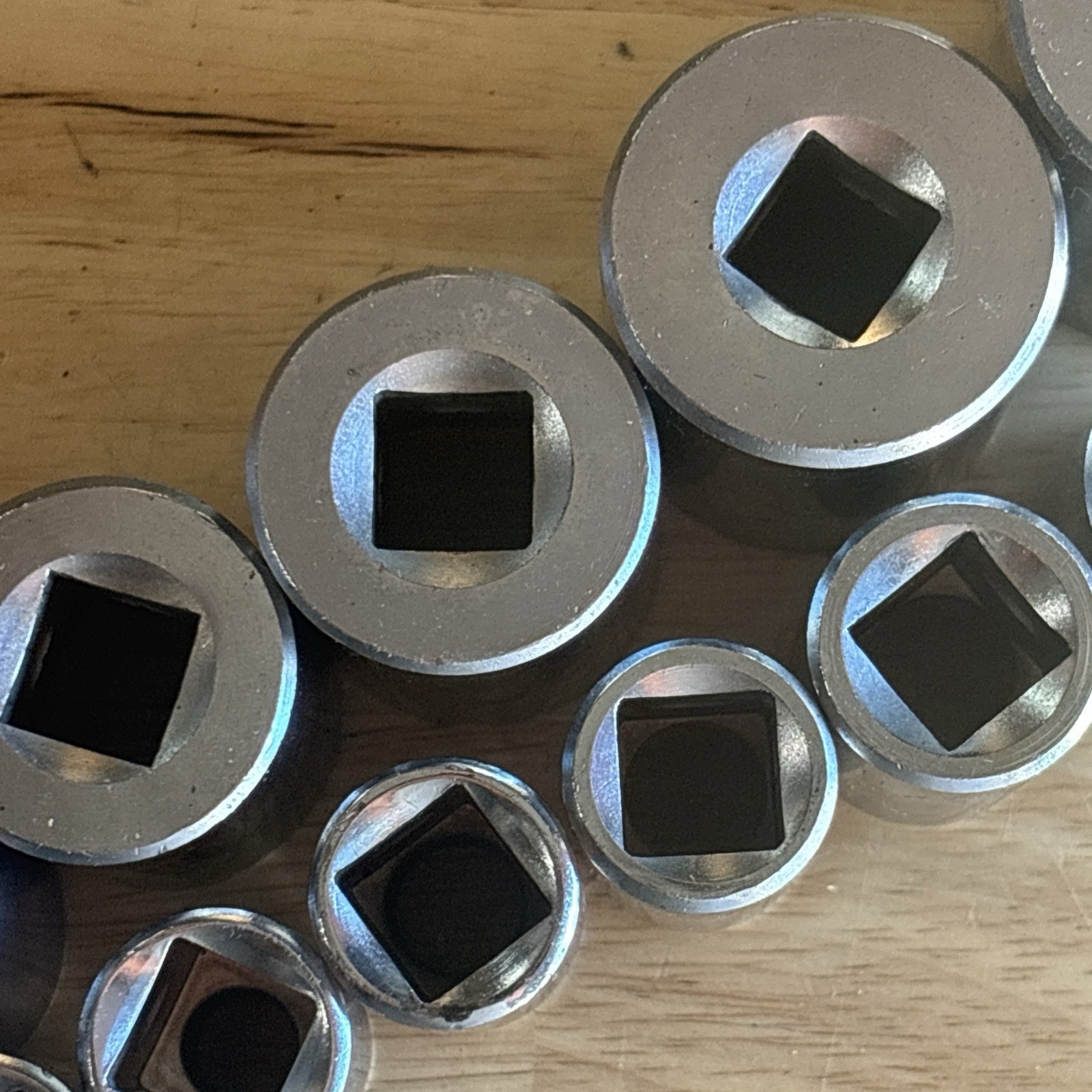 Husky SAE Shallow Socket Set 1/2″ Drive 12 Point 7/16″ to 1-1/4″ Vtg USA READ