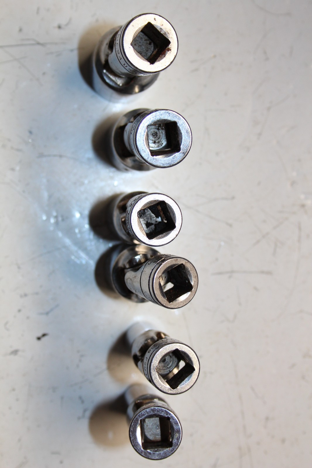 Snap-On Tools 6pc 3/8″ Drive 6-Point SAE Deep Universal Socket Set USA