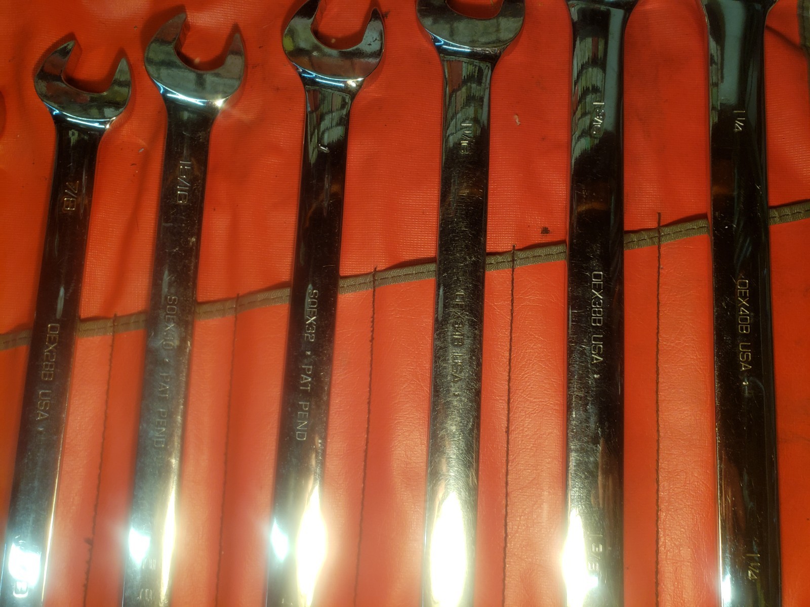 Snap On SAE Wrench Set 14 Pieces Oex Soex