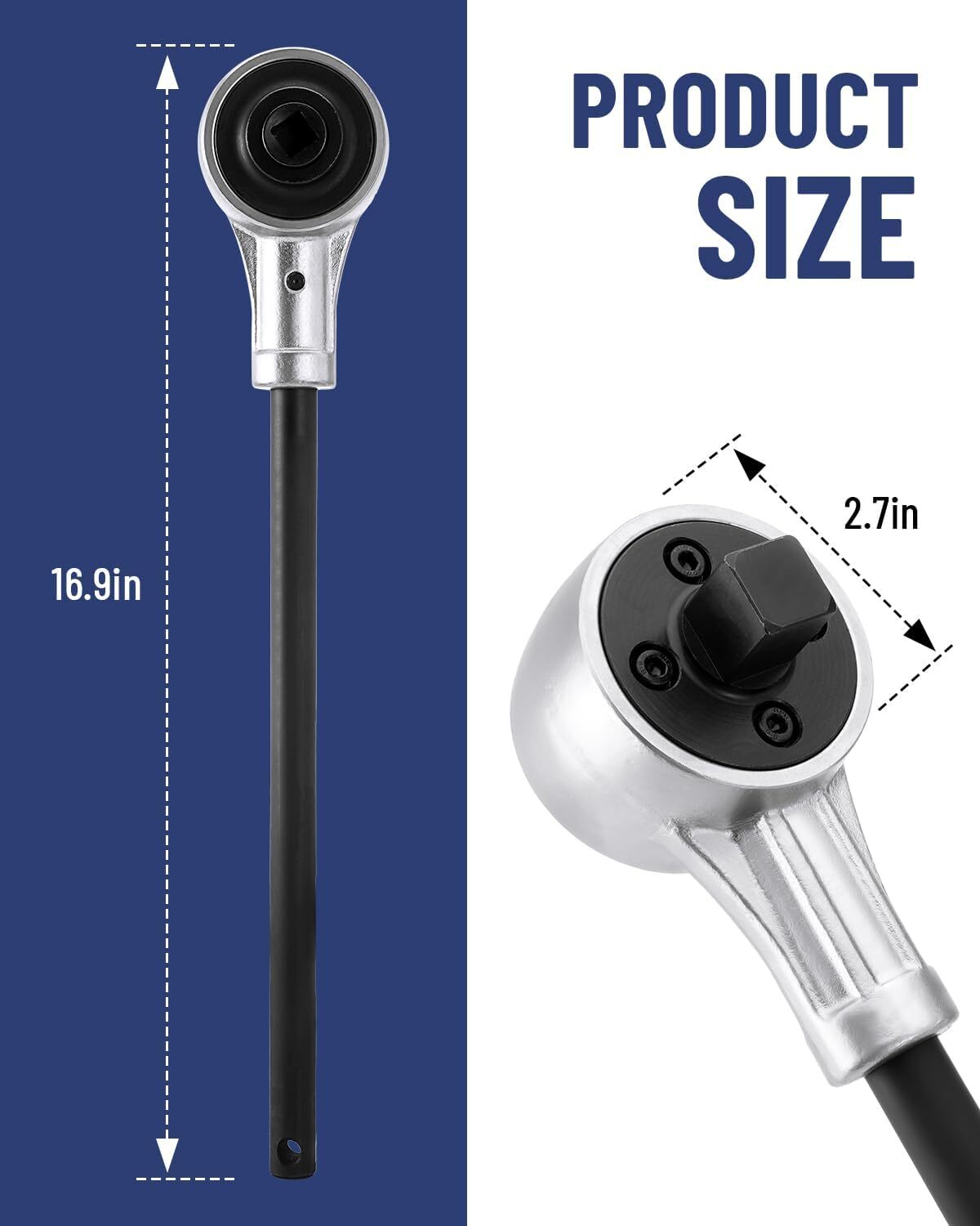 Heavy Duty 03715B Pro Grade 1/2″ Drive Torque Multiplier Wrench 1100 Foot-Pound
