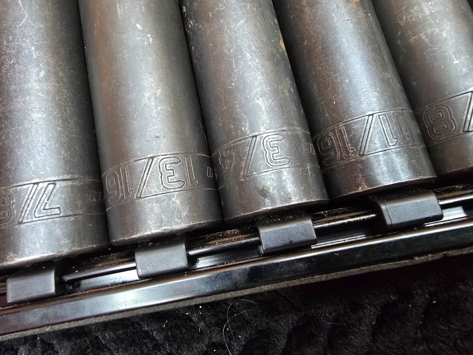 20 Piece 1/2 Drive Snap On Extra Deep Impact Master Socket Set 3/8 Though 1-9/16