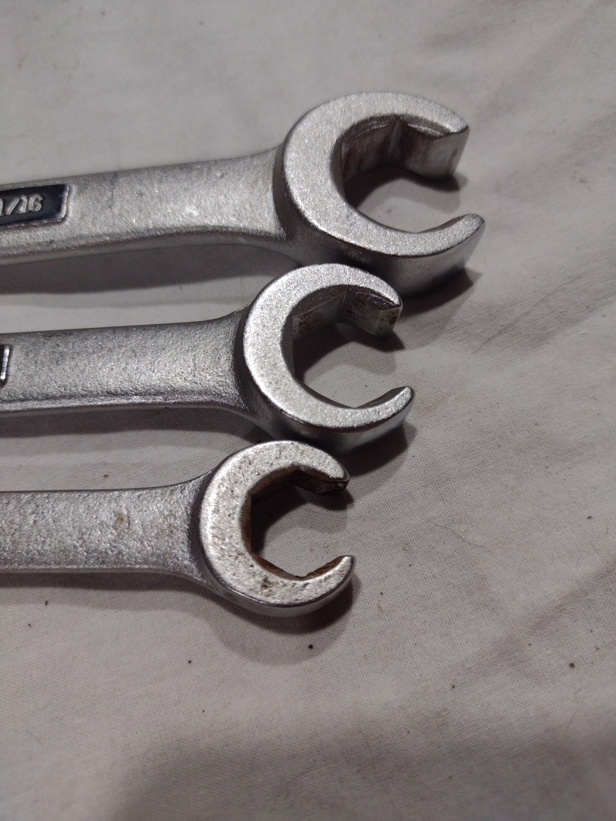 3 Piece Sears Craftsman Flare Nut Wrench SAE Sizes 3/8×7/16, 1/2×9/16, 5/8×11/16