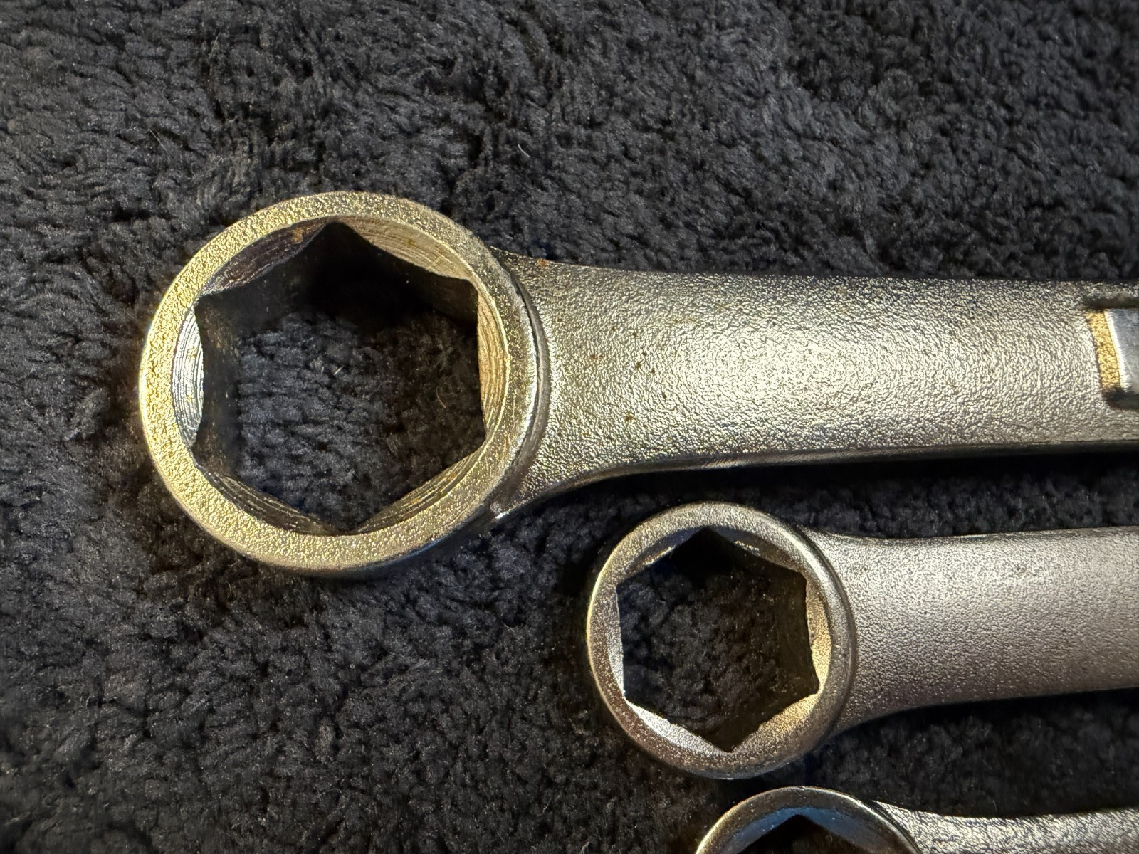4 – Vintage Craftsman 6-Point VA SAE Combination Wrenches 7/8 5/8 9/16 7/16
