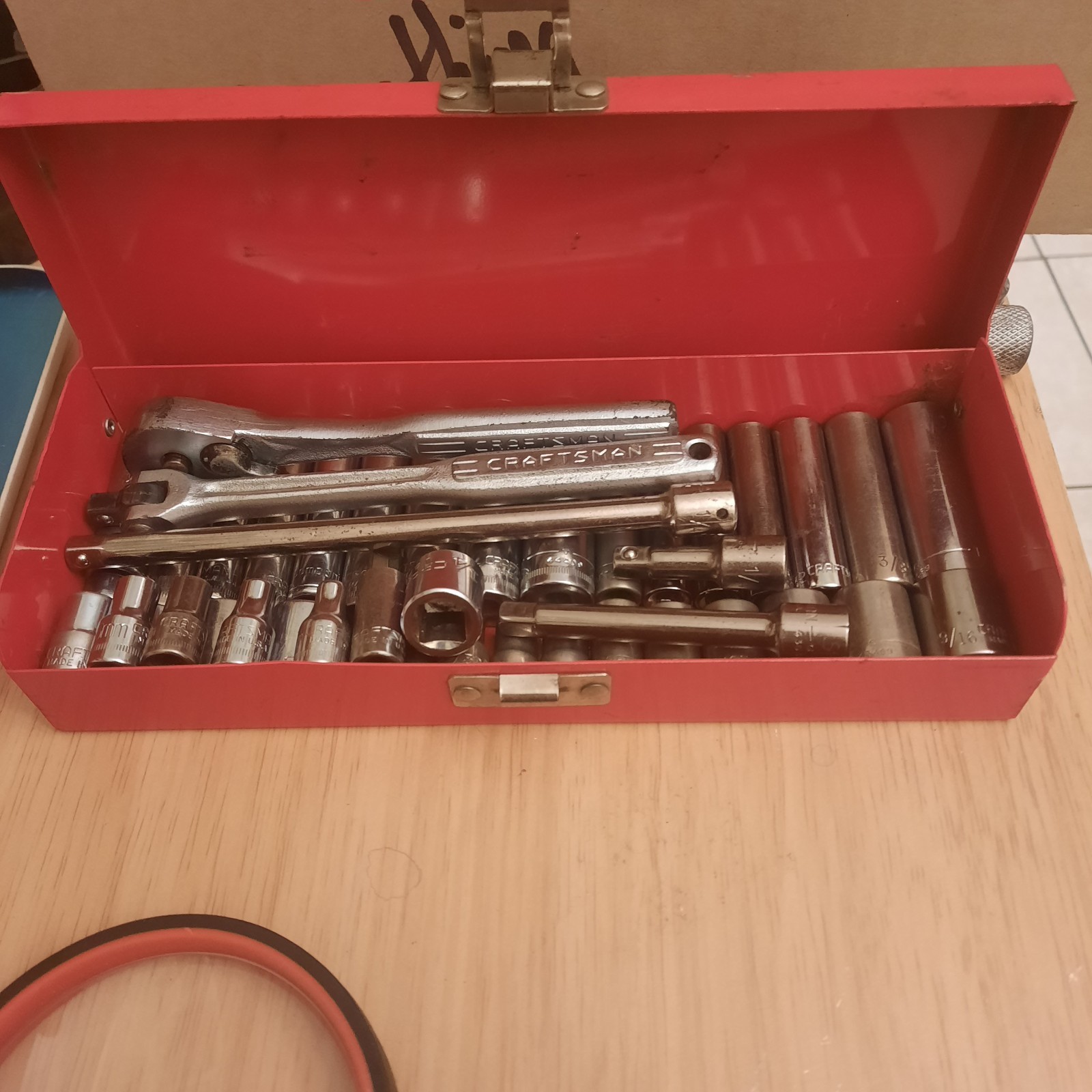Craftsman 45 Pc Master 1/4 Dr Deep/Shallow SAE/Metric Socket Set & More! C-desc.