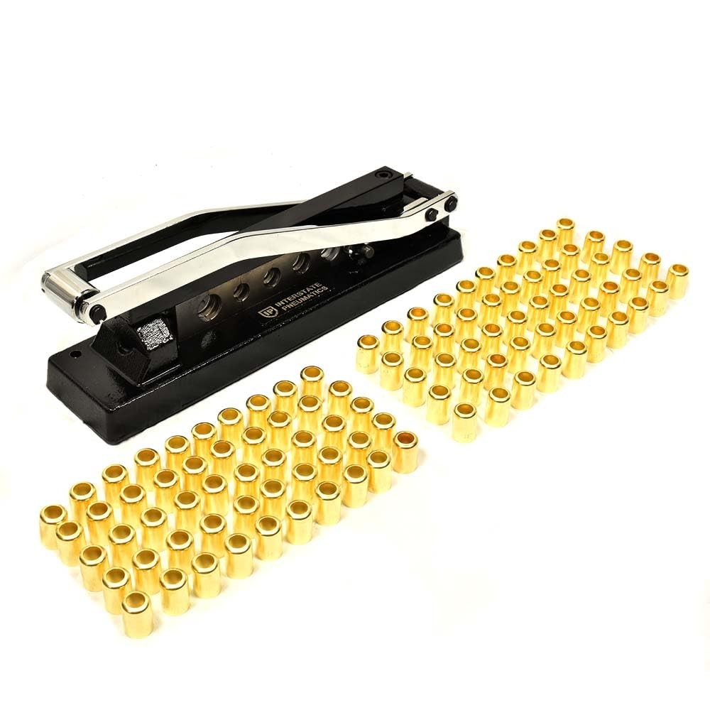 Heavy-Duty Bench Crimper H8 Kit with Ferrules 50PK 0.625″ & 0.656″ ID Interstate