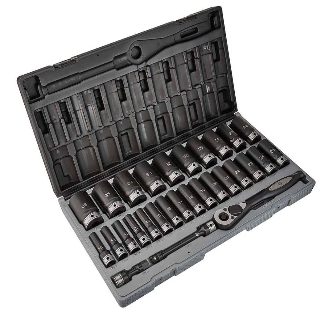 Grey Pneumatic 82629MD 1/2″ Drive 6 Point 29 Piece Metric Deep Duo Socket Set