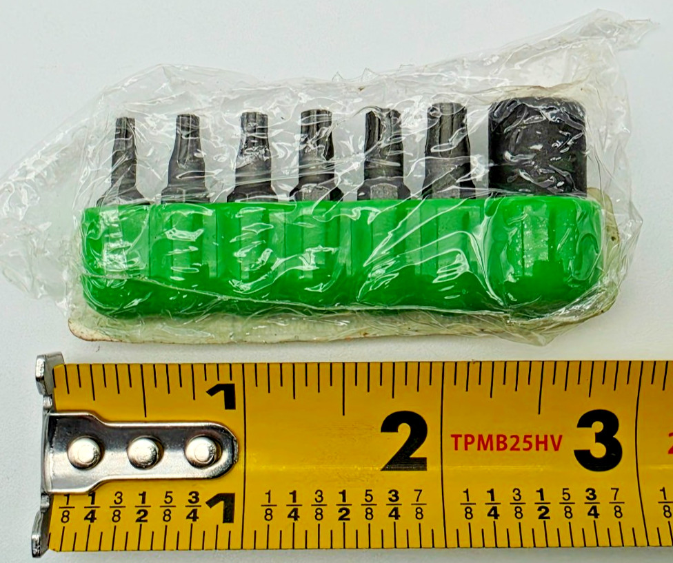 MATCO Tools 1/4″ Drive 7 Piece Quikbit Tamperproof Torx Plus Bit Driver Set
