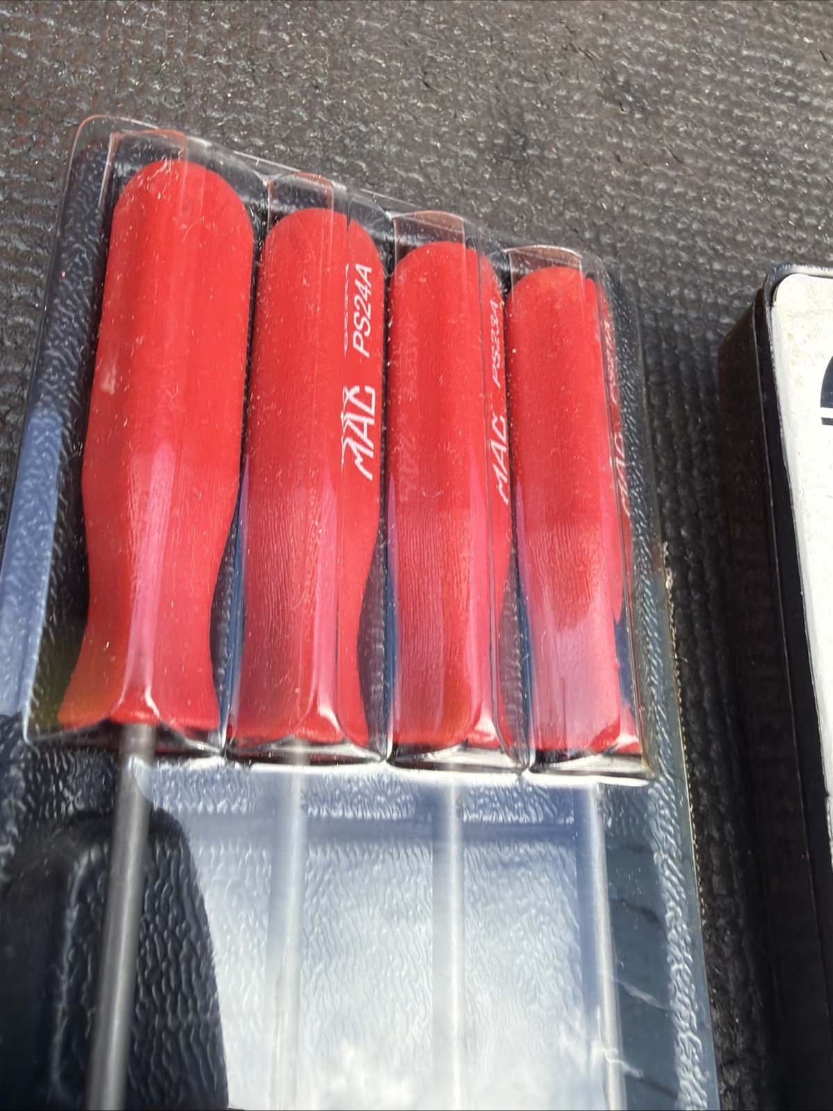 Mac Tools Rare Red Hard Handle Mini Auto Pick Set Ps4SA NEW OLD STOCK Comfort Gp