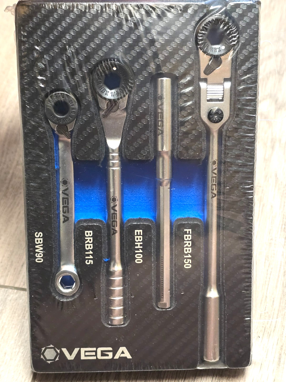 Vega Tools BRSET, 4pc Master 1/4″ Hex Bit Ratchet Set, T-Handle w/Extension