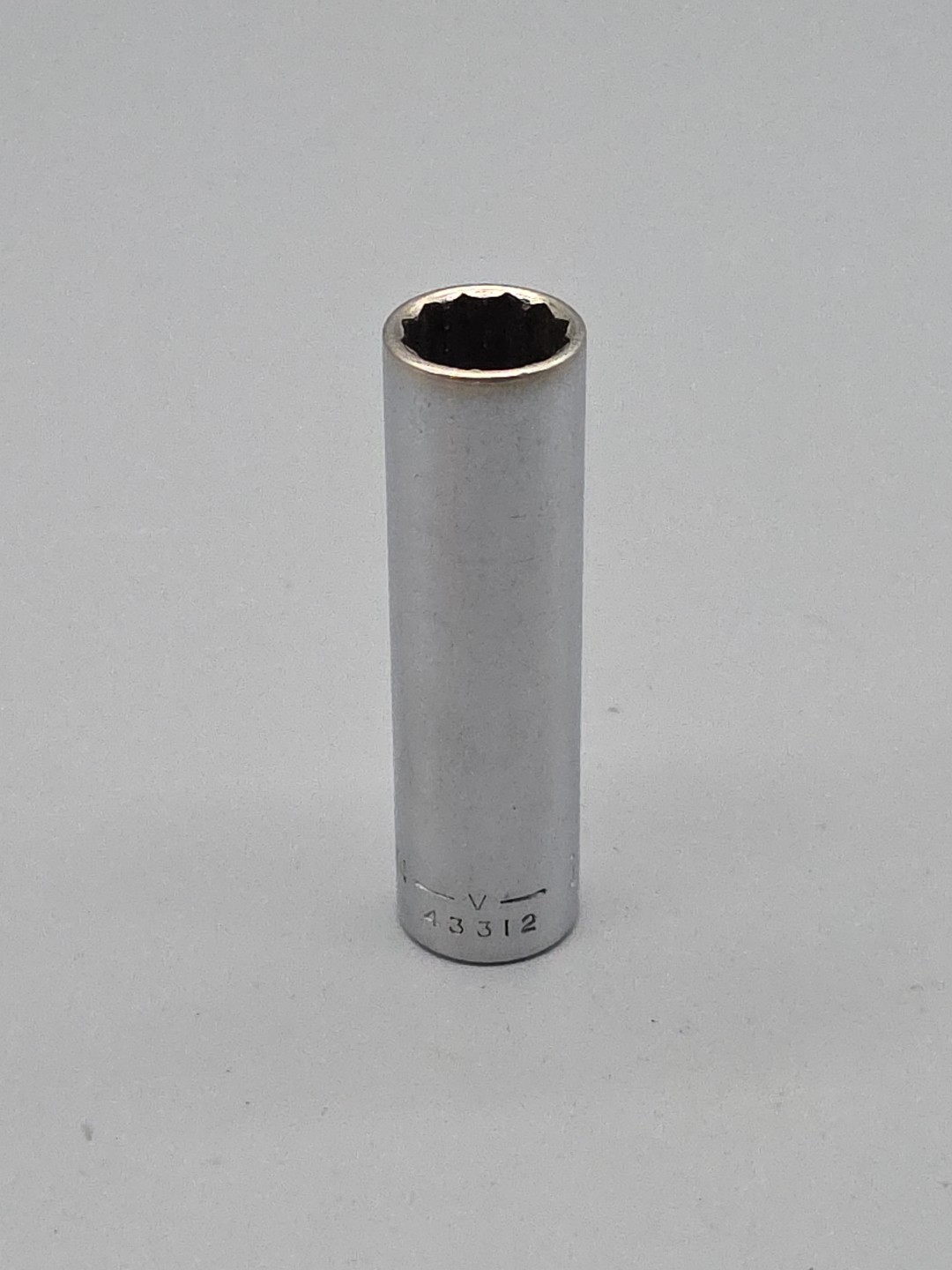 Craftsman Tools 1/2″ 12 Point Deep Chrome Socket 3/8″ Drive V-43312 USA