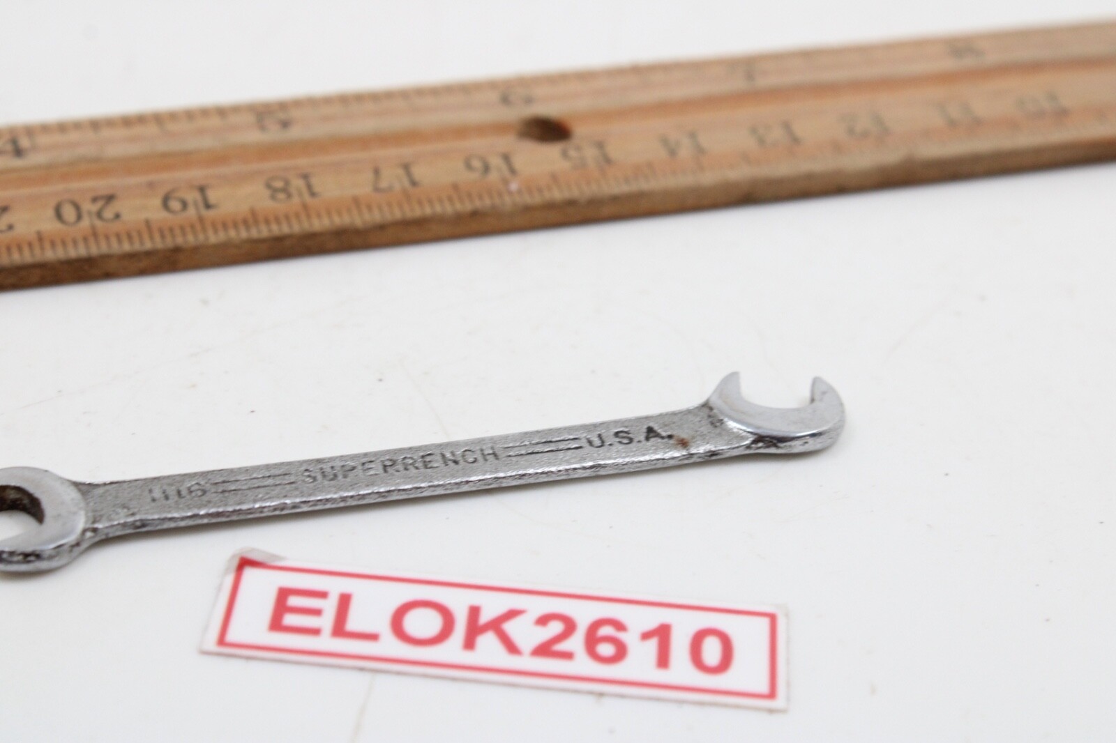 Williams 1116 «Superrench» 1/4″ SAE Angle Head Open End Ignition Wrench USA