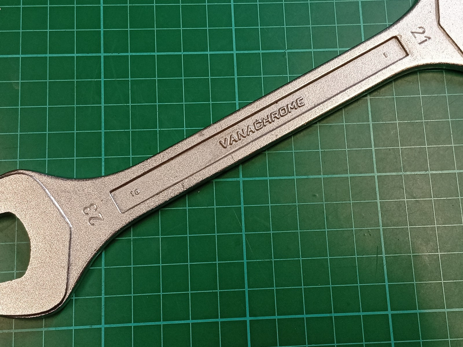Facom No44, 21mm x 23mm, Vanachrome, Open Ended Spanner, Made In France