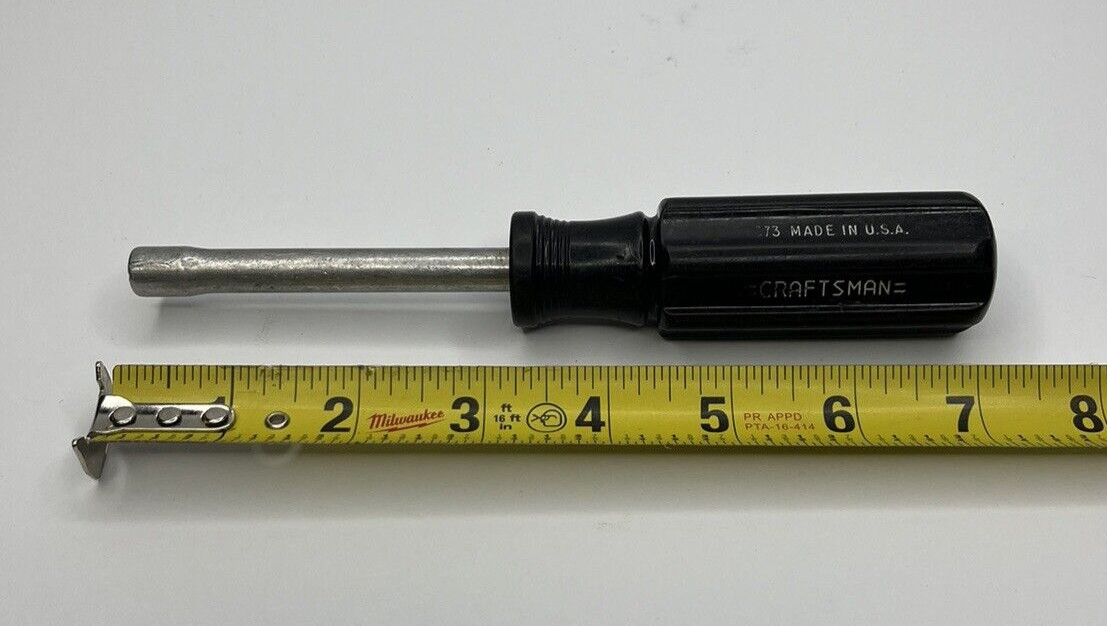 Vintage Craftsman 1/4″ Black Hex Magnetic Bit Holder Spinner Handle 43373 USA