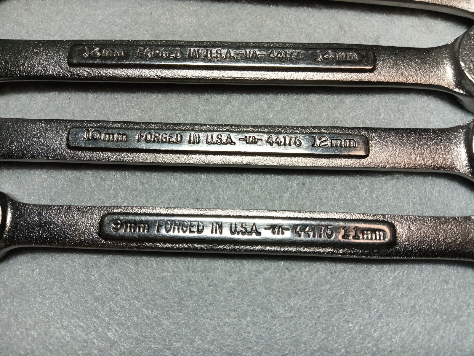 Sears Craftsman USA 5Pc METRIC Flare Nut Line Wrench Set – VV, VA 9mm-21mm