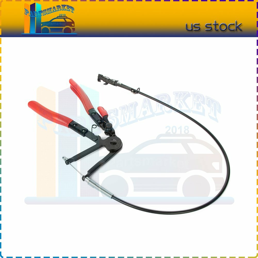 24»Flexible Long Reach Hose Clamp Pliers Remote Action Cable Type Repair Tools