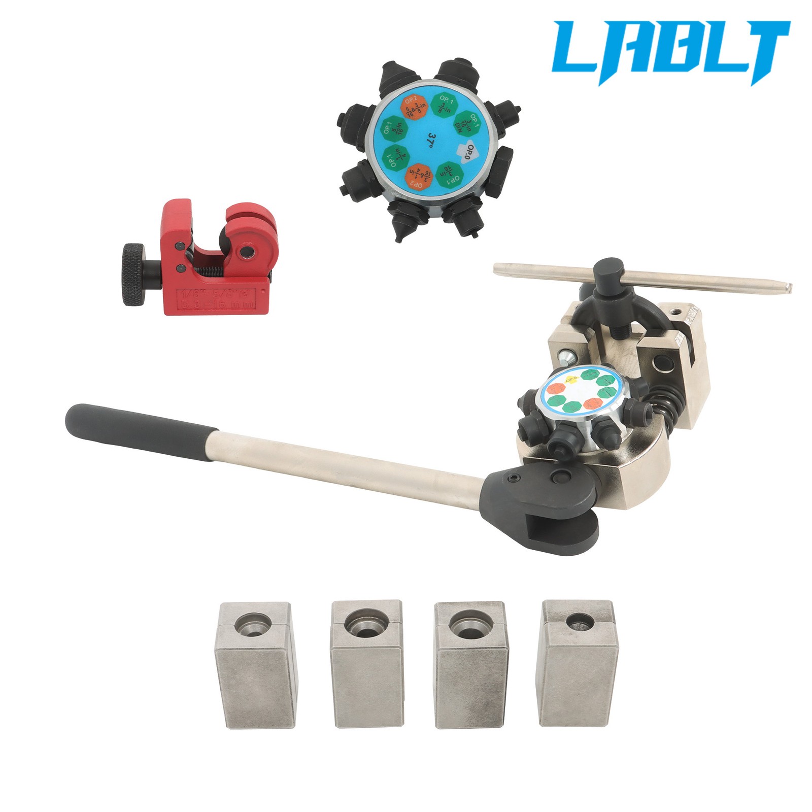 For 3/16″ – 3/8″ Tube Brake Line Flaring Tool Set 45° & 37° Brake Flare Tool