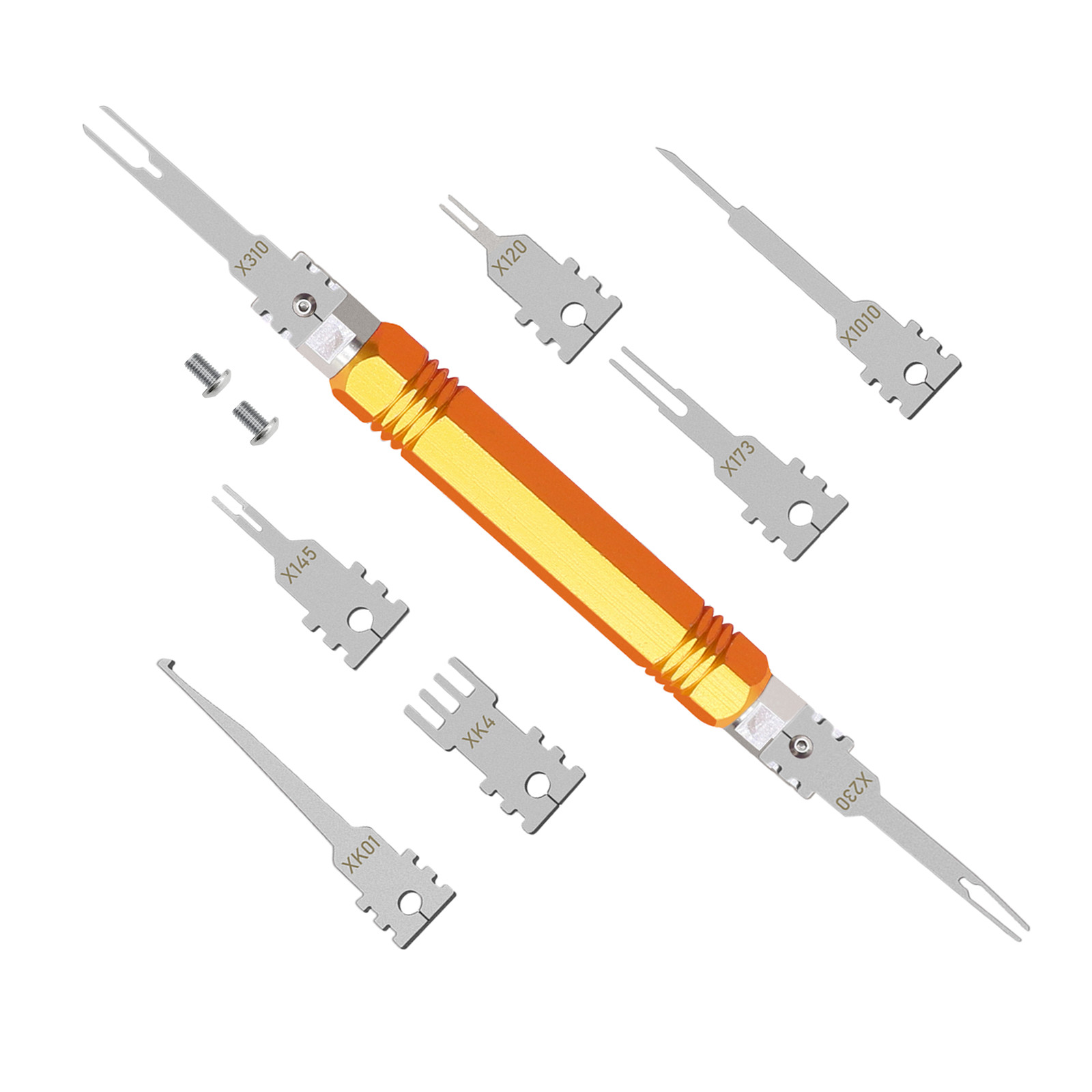 8PCS Electrical Pin Removal Tool Kit Tip Replacement Terminal Removal Tools Set