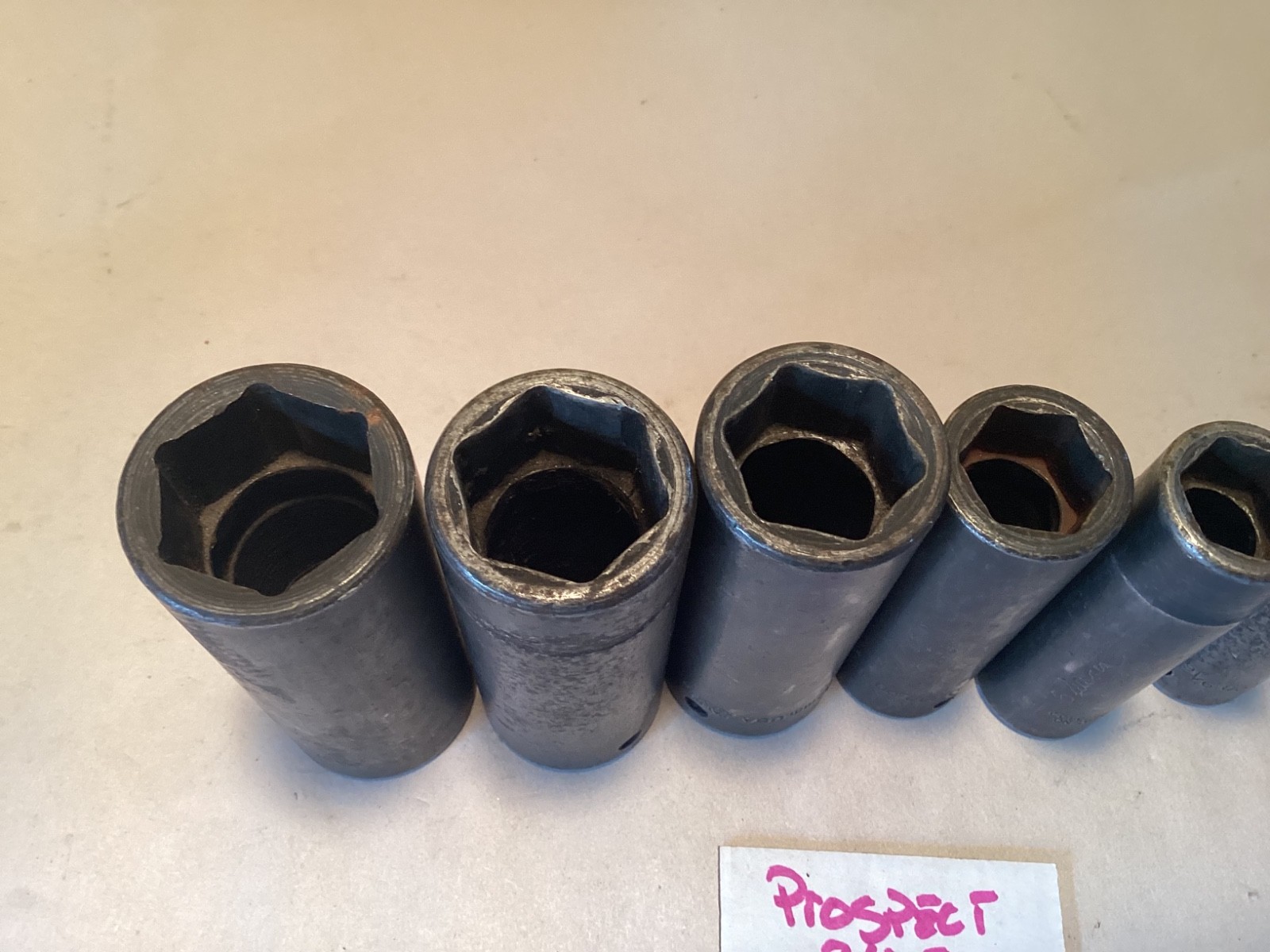 Snap-On deep impact sockets 1/2” 6 point 1” 15/16 7/8 1/2 9/16 5/8 11/16 1/2