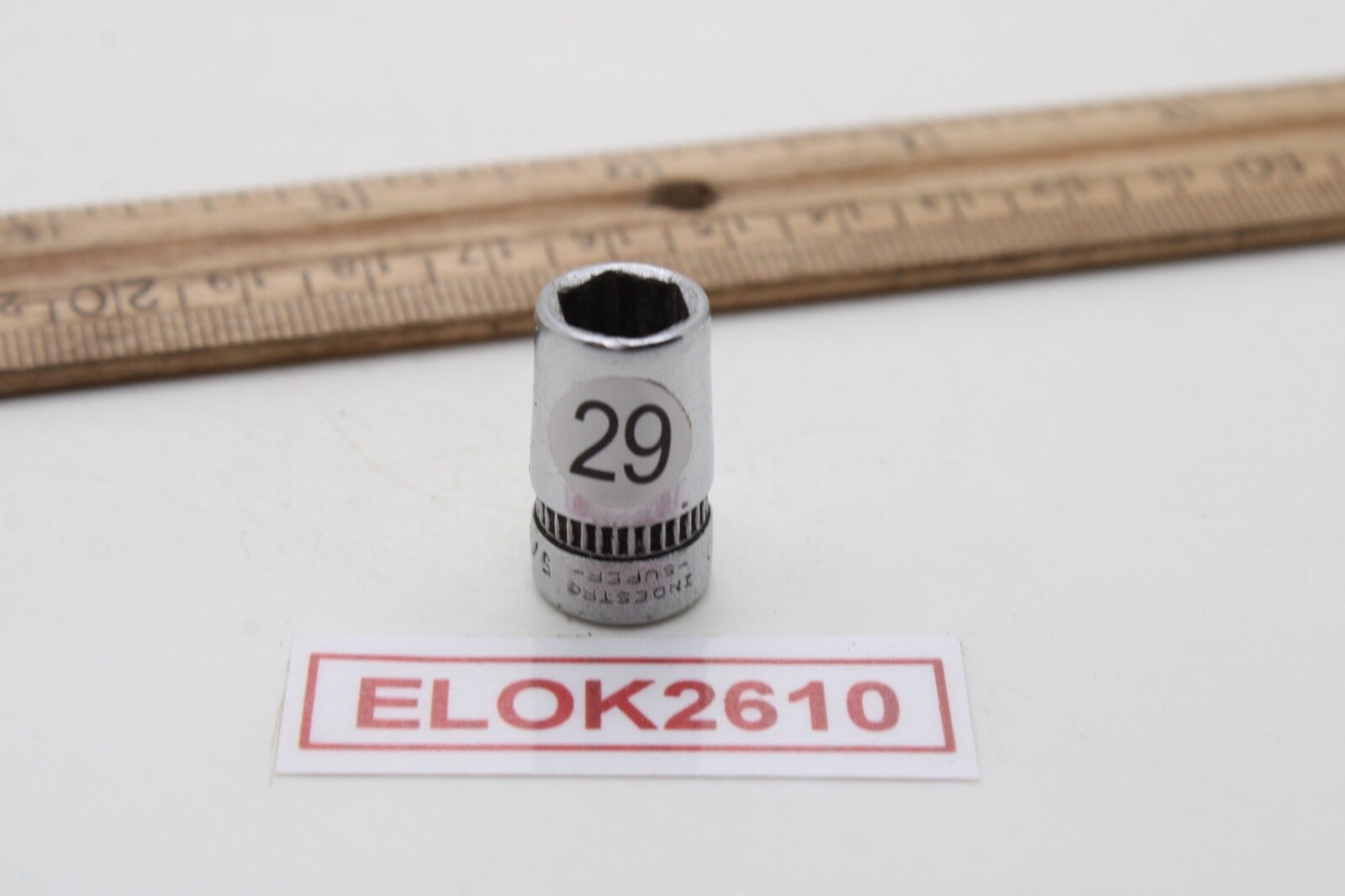 Indestro 2810 5/16″ 1/4″ Drive SAE Chrome 6 Point Socket USA