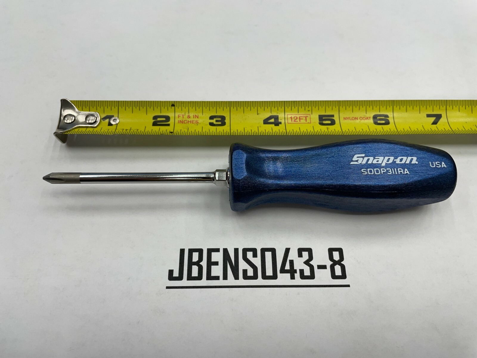 Snap-on Tools USA NEW POWER BLUE #1 Phillips Hard Handle Screwdriver SDDP31IRAMB