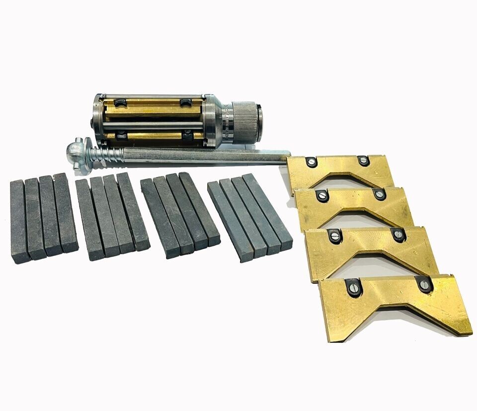 Cylinder Engine Hone Kit 3-1/2″ To 6-1/2″ Honing Machine + 4x Grit Stones