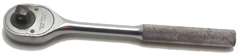Vintage Proto 1/2″ Drive Knurled Grip Socket Ratchet Model 5449 Made in USA Used