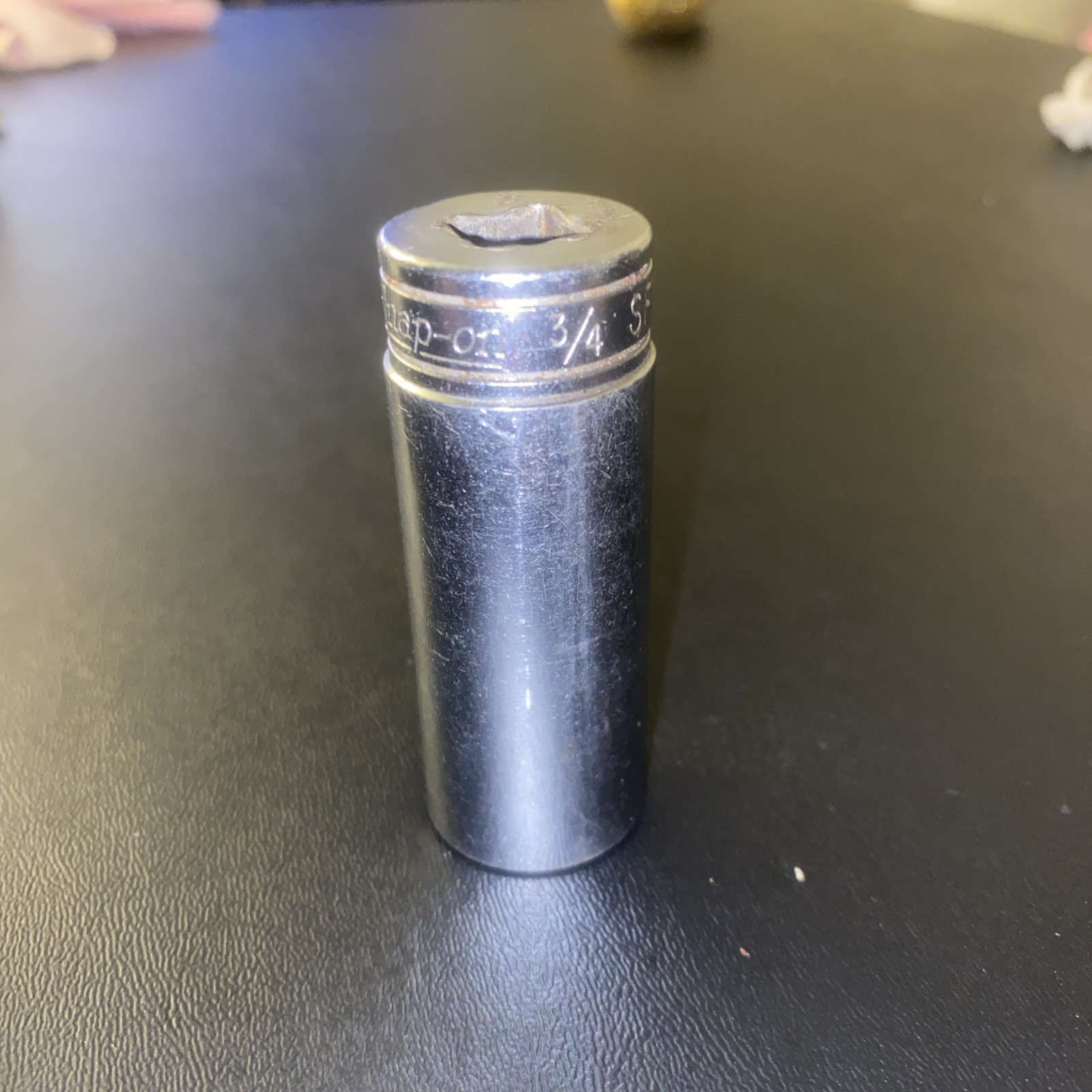 Snap-on Tools SFS241 3/8″ Drive 3/4″ SAE 6-Point Deep Chrome Socket USA Snap On