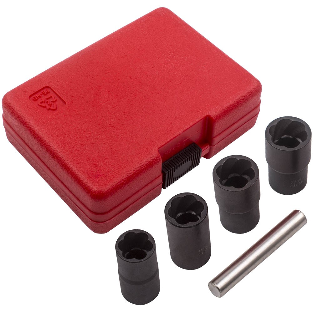1/2″ Drive Wheel Locking Lug Nut Removal Tool Kit 17mm 19mm 21mm 22mm New