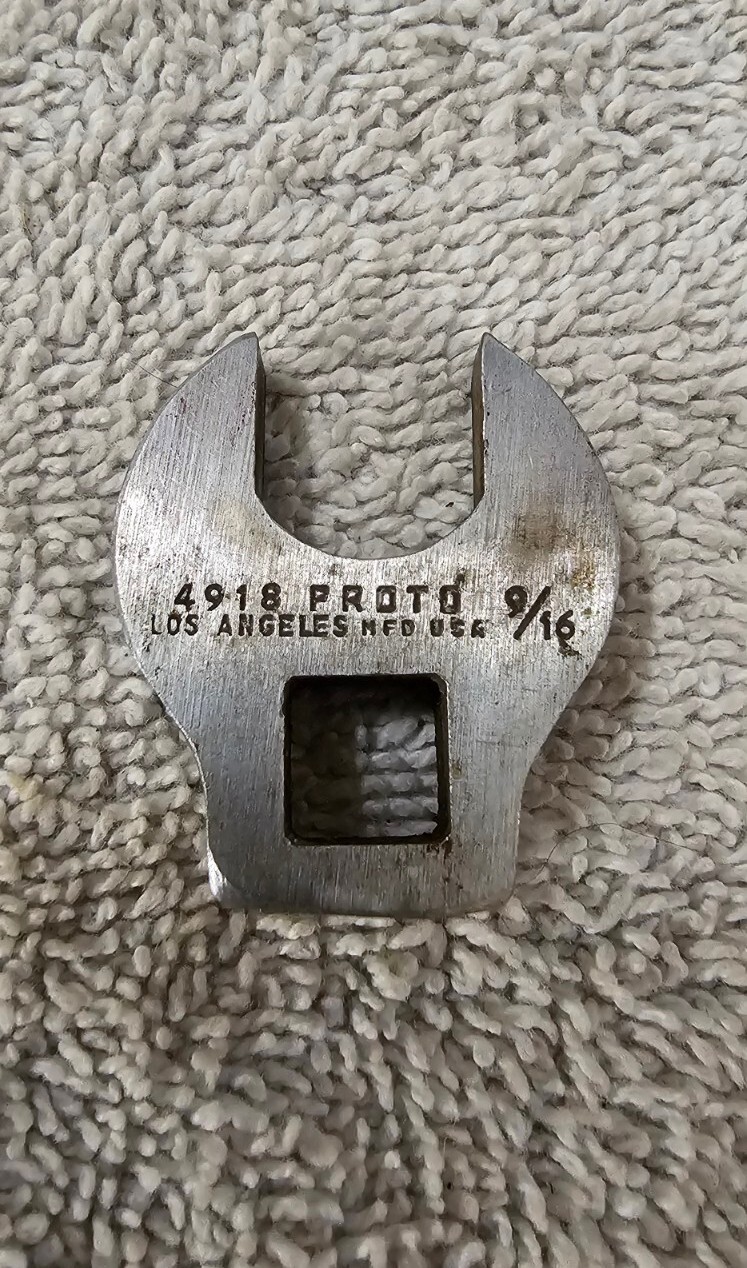 🇺🇸PROTO TOOLS 4920 3/8″ Drive 9/16″ Crows Foot Open End Wrench USA Los Angeles
