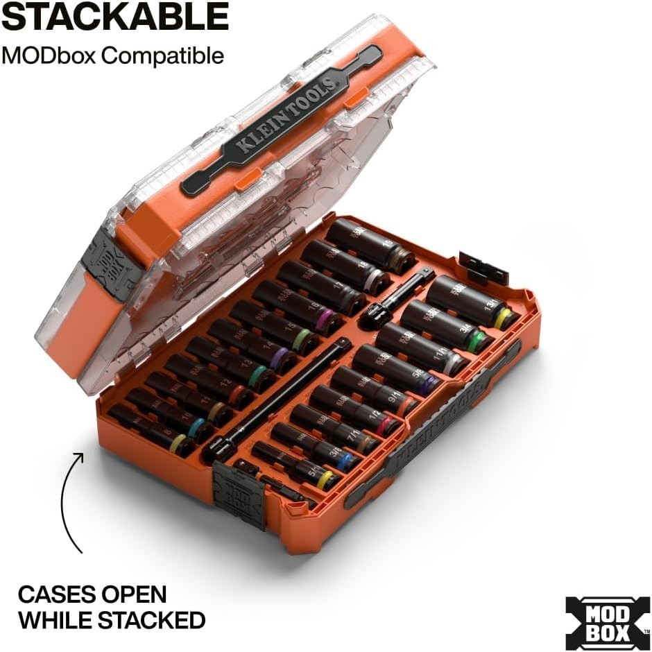 Heavy-Duty 23-Piece SAE & Metric Socket Set – Including Adapters & Organizer