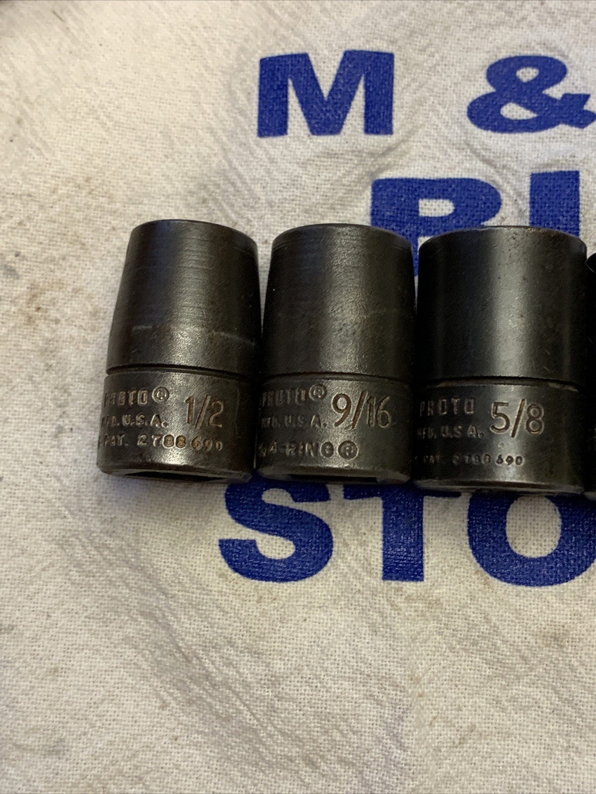 Proto USA 1/2″ Drive 6pc 6pt Dyna-Ring Impact Socket Set SAE 1/2″ – 13/16″