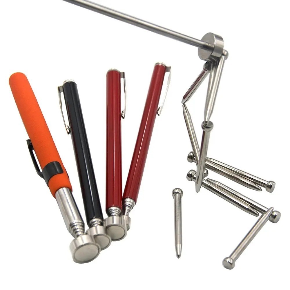 3x MAGNETIC PICK UP TOOL 5/8/10 LBS TELESCOPIC LONG REACH EXTENDING MAGNET PEN