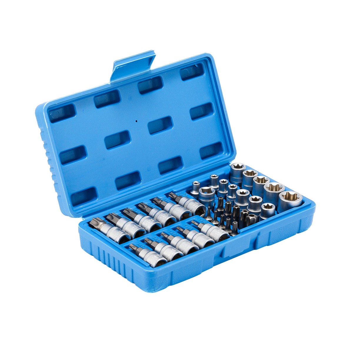 E-Socket USA Kit 3/8 Drive 3/8″ E-torx Handheld Tool Tamper Proof NEW 34pcs