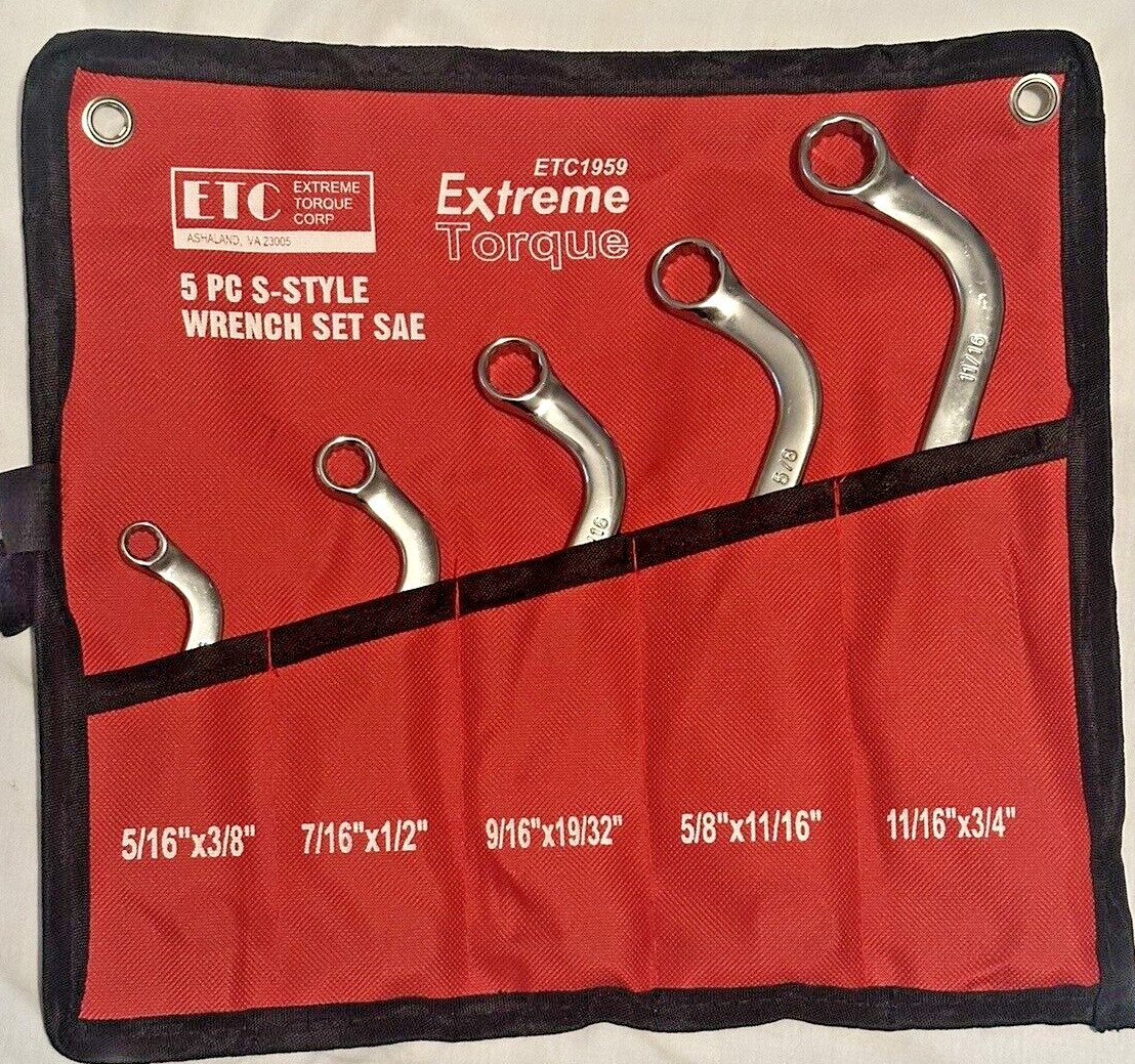 Box Deal 6 Wrench Set SAE Metric Moon S Starter Obstruction Deep Double Offset