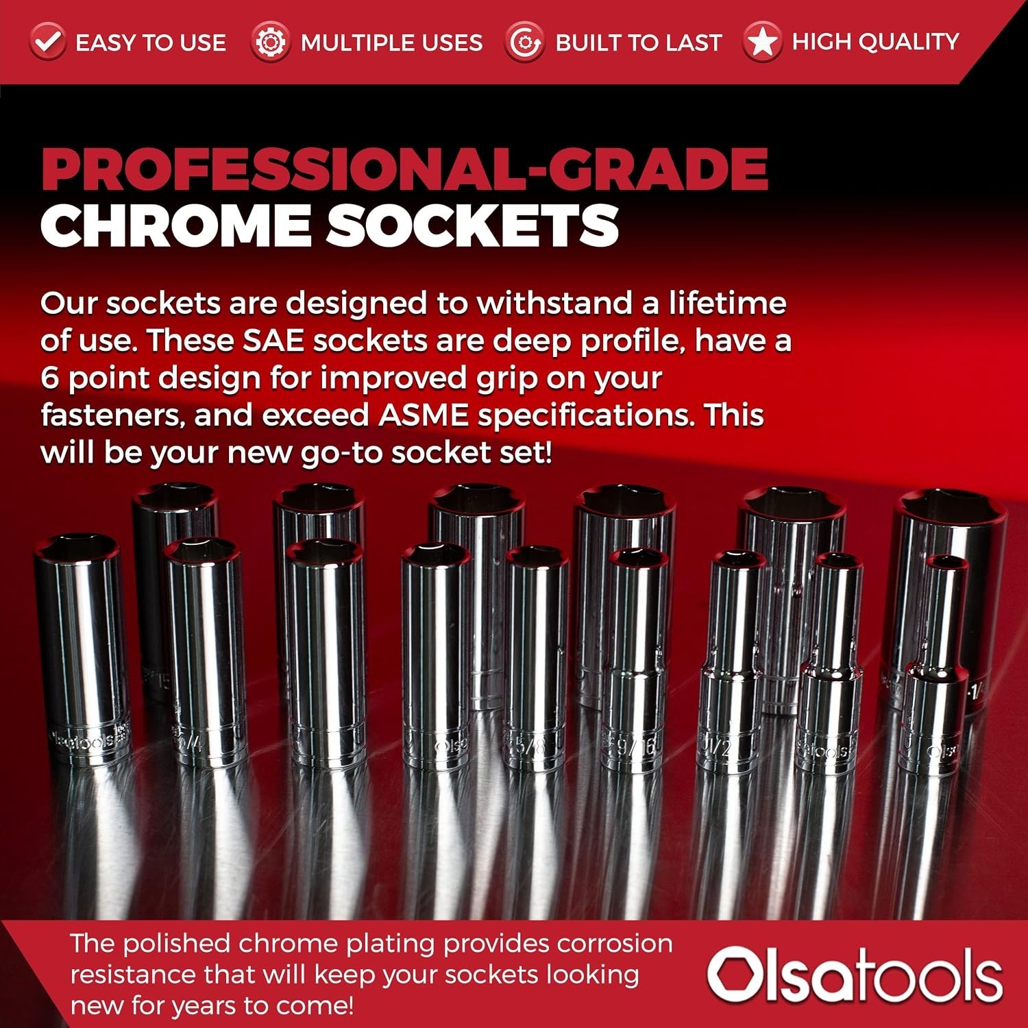 SAE Deep Socket Set – Professional Grade