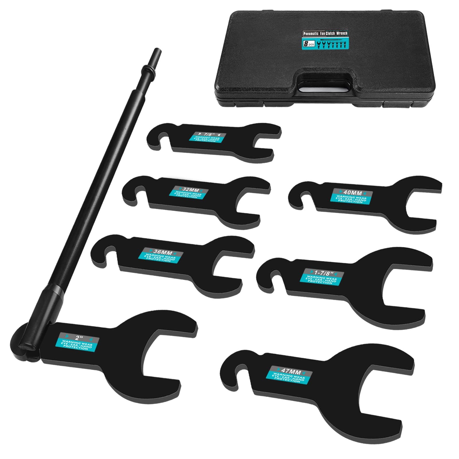 8pcs Fan Clutch Removal Tool – Pneumatic Fan Clutch Tool Kit Compatible with