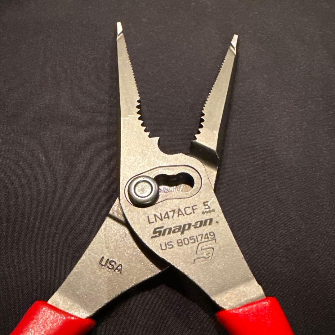 Snap On LN47ACF Needle Nose/Slip-Joint Combination Plier Unused from Japan