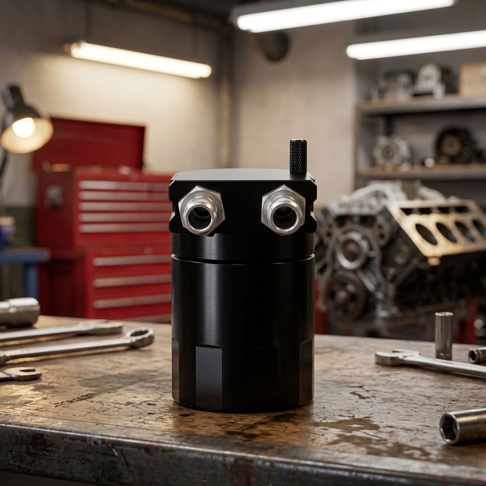 300ML Oil Catch Can with Steel Wool Air Filter for Car Engine Efficiency