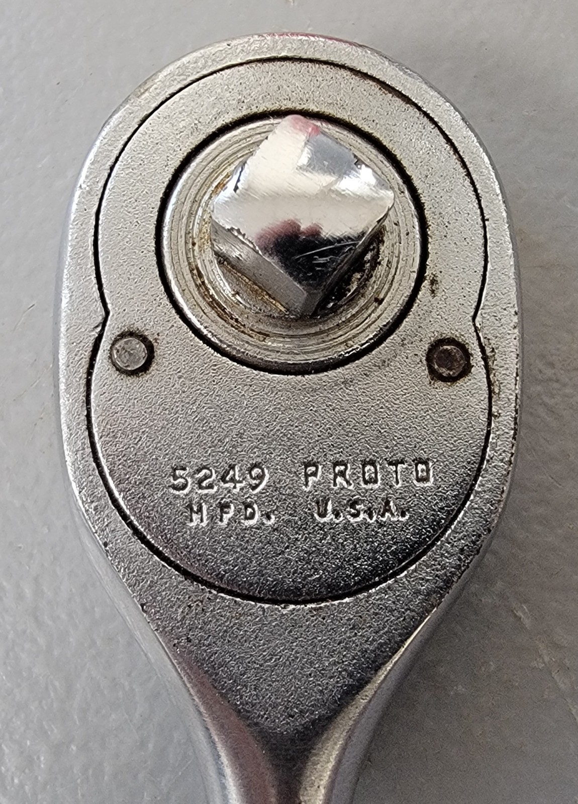 Vintage Proto 3/8″ Drive Pear Head Ratchet 5249 w/ Snap-On FX-6 Ext. (Pre-Owned)