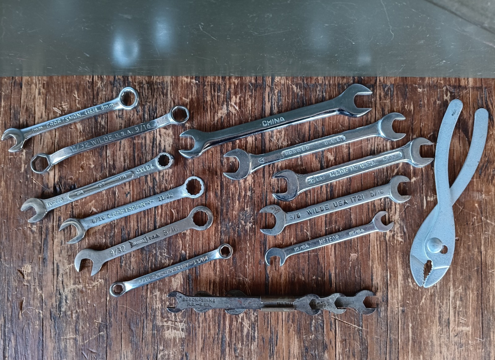 Ignition Tune-up Small Wrench 15 pc Lot ~ Assorted Open Box End Bundle ~ Vintage