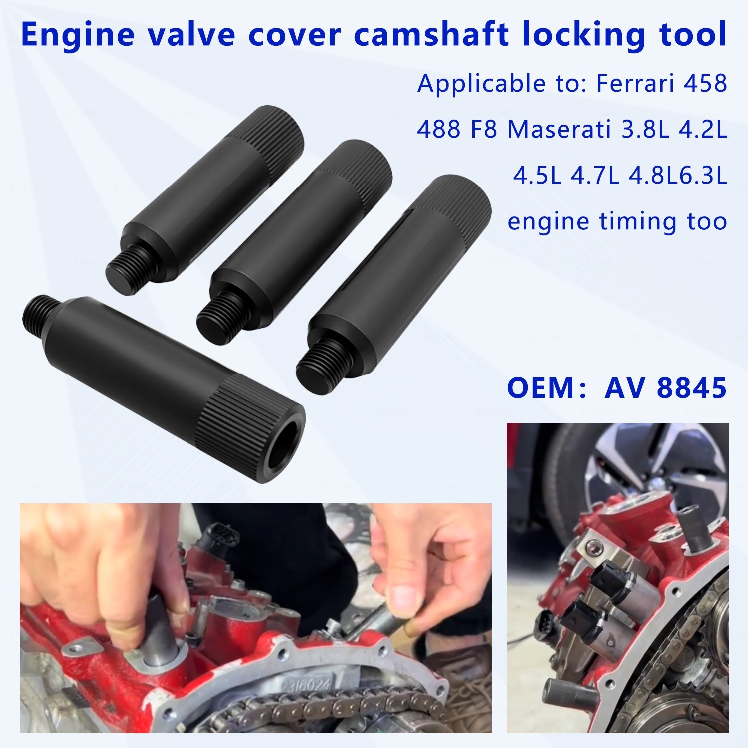 Engine Timing Tool For Ferrari 458 488 F8 Maserati 3.8L 4.2L 4.5L 4.7L 4.8L 6.3L