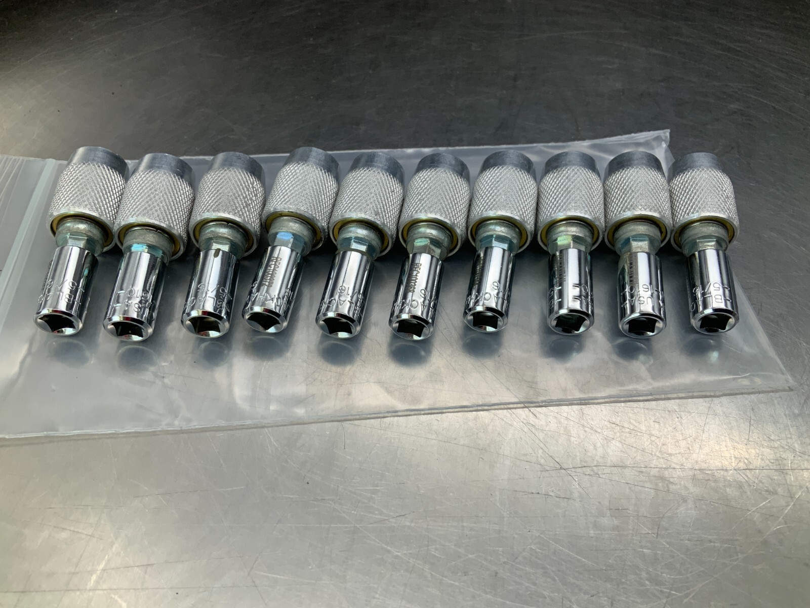 (10)Blackhawk By Proto 1/4″ Drive socket w/Quick Change Connector for Screw Bits