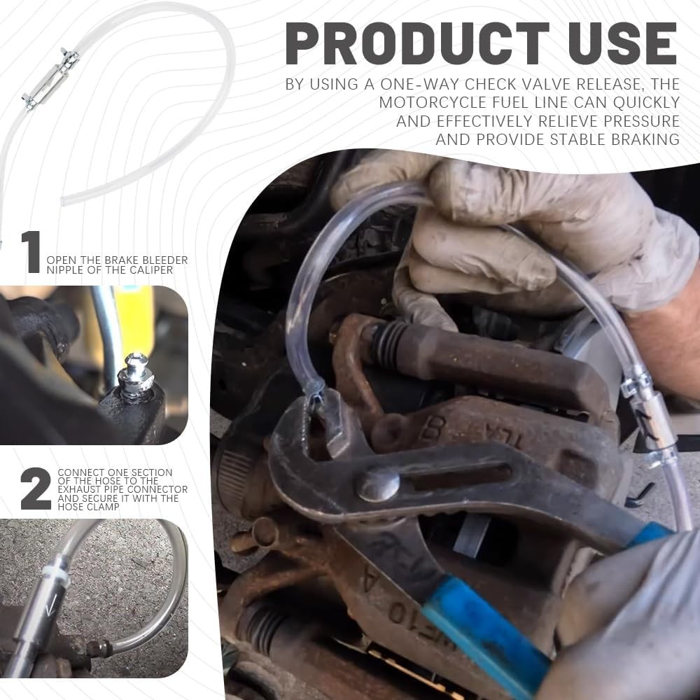 Universal Brake Bleeder Kit – Aluminum & Rubber, Easy Maintenance for Vehicles