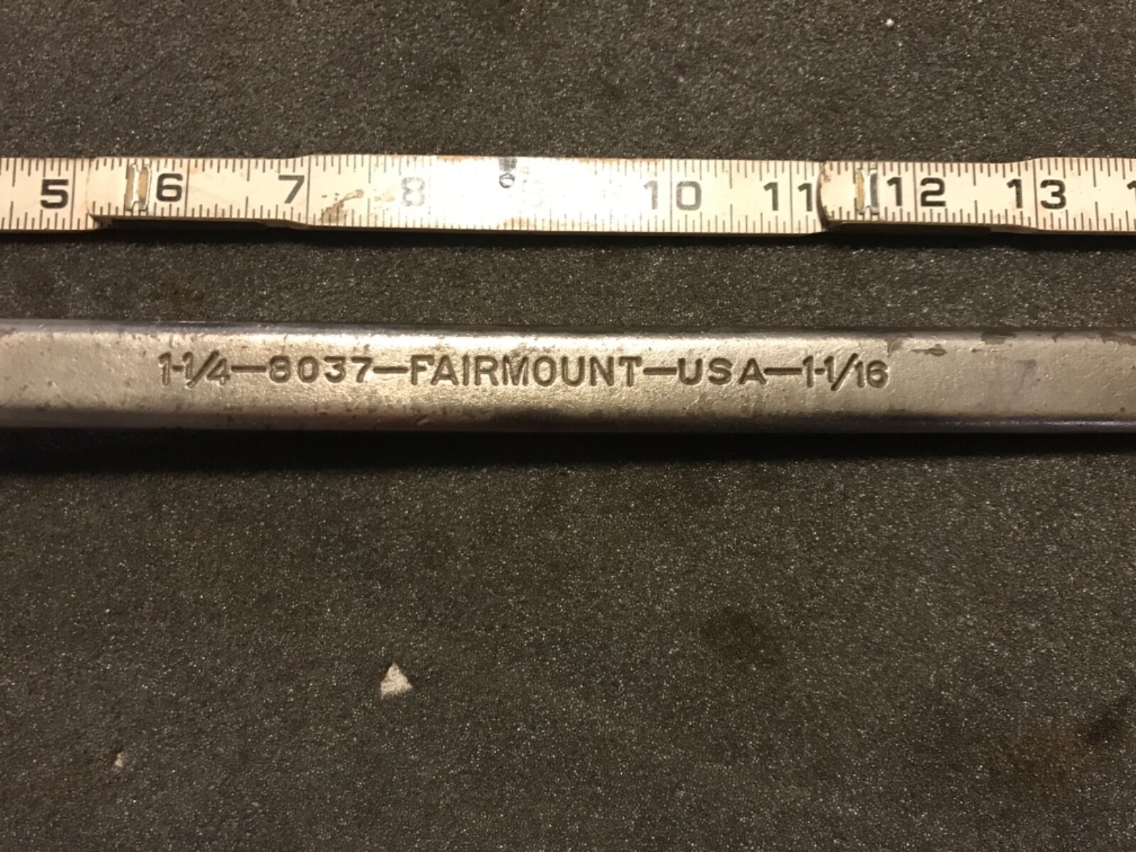 Vintage Fairmount Tools 12 Point Double Box End Wrench 1-1/16 x 1-1/4” No. 8037
