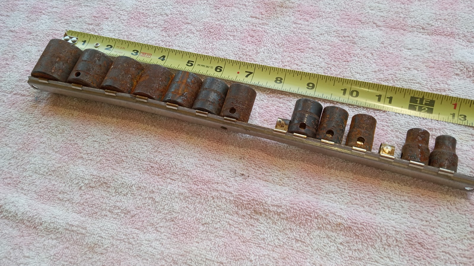 SNAP-ON METRIC IMPACT SOCKET SET RUSTED USABLE CHEAP SEE DESC FOR SIZES air tool