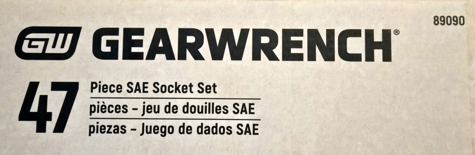 GEARWRENCH 47 pc 1/4″ & 3/8″ Drive Standard & Deep SAE Mechanics Tool Set 89090