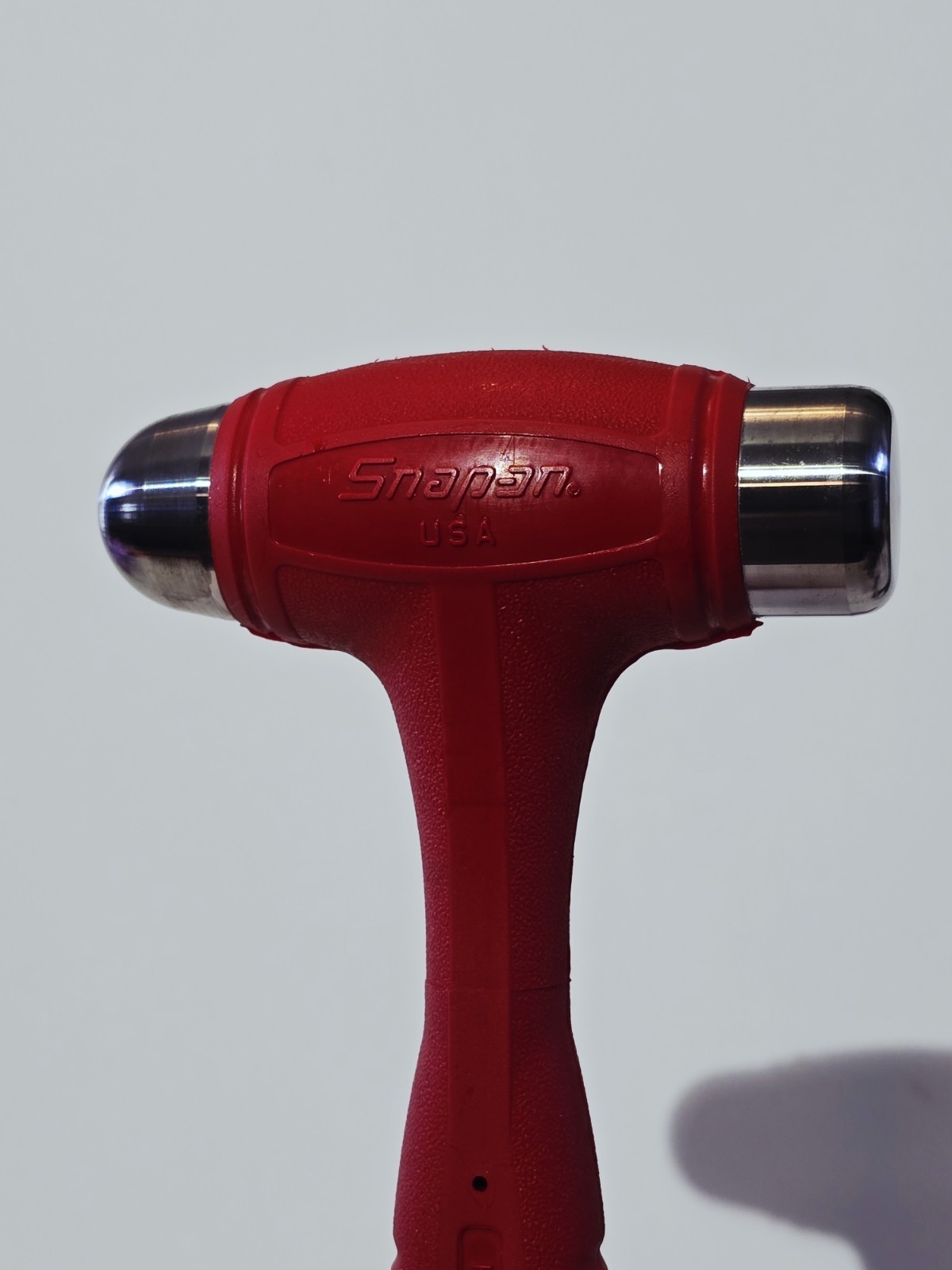NEW Snap-on Tools USA 24oz/650g RED Soft Grip Dead Blow Ball Peen Hammer HBBD24R
