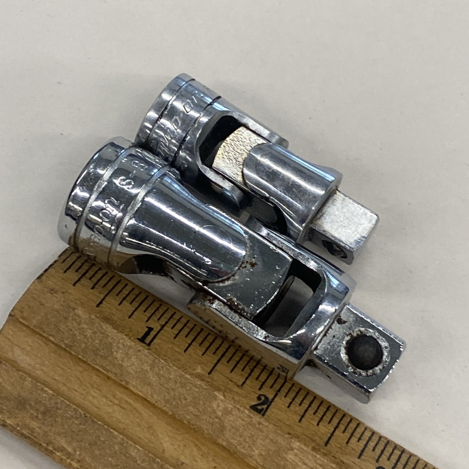 2 Snap-on Universal Flex Socket Adapters (S-8) 1/2″ Drive & (FU8A) 3/8 Dr. M0816