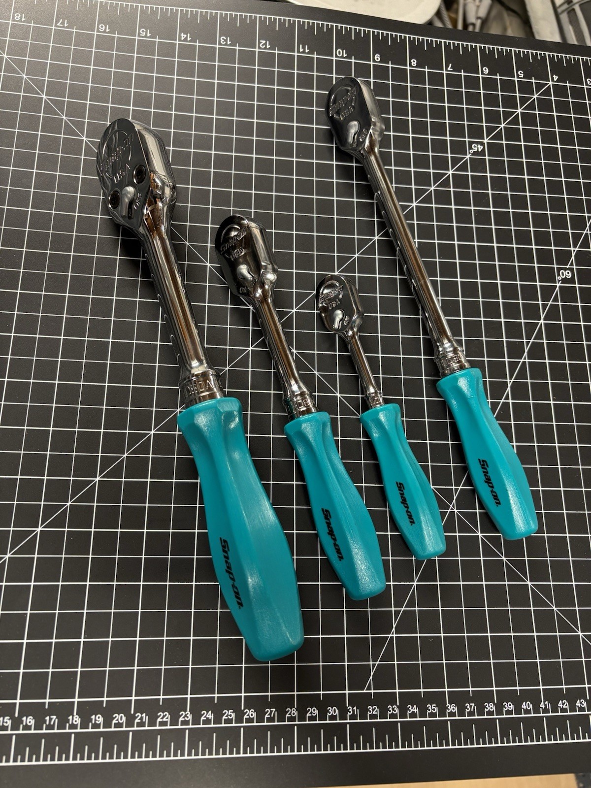 Snap-On Teal Ratchet Set (See Description)